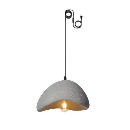 Khmara Halia Pendant Swag Light Style A Dia 11.8″ x H 6.7″ / Dia 30cm x H 17cm (About 1.5kg) (1 hooks) / Grey Pendant