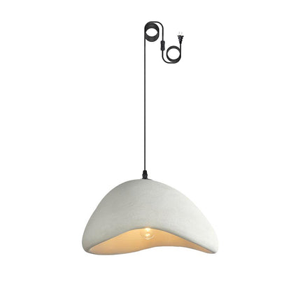 Khmara Halia Pendant Swag Light Style A Dia 11.8″ x H 6.7″ / Dia 30cm x H 17cm (About 1.5kg) (1 hooks) / White Pendant