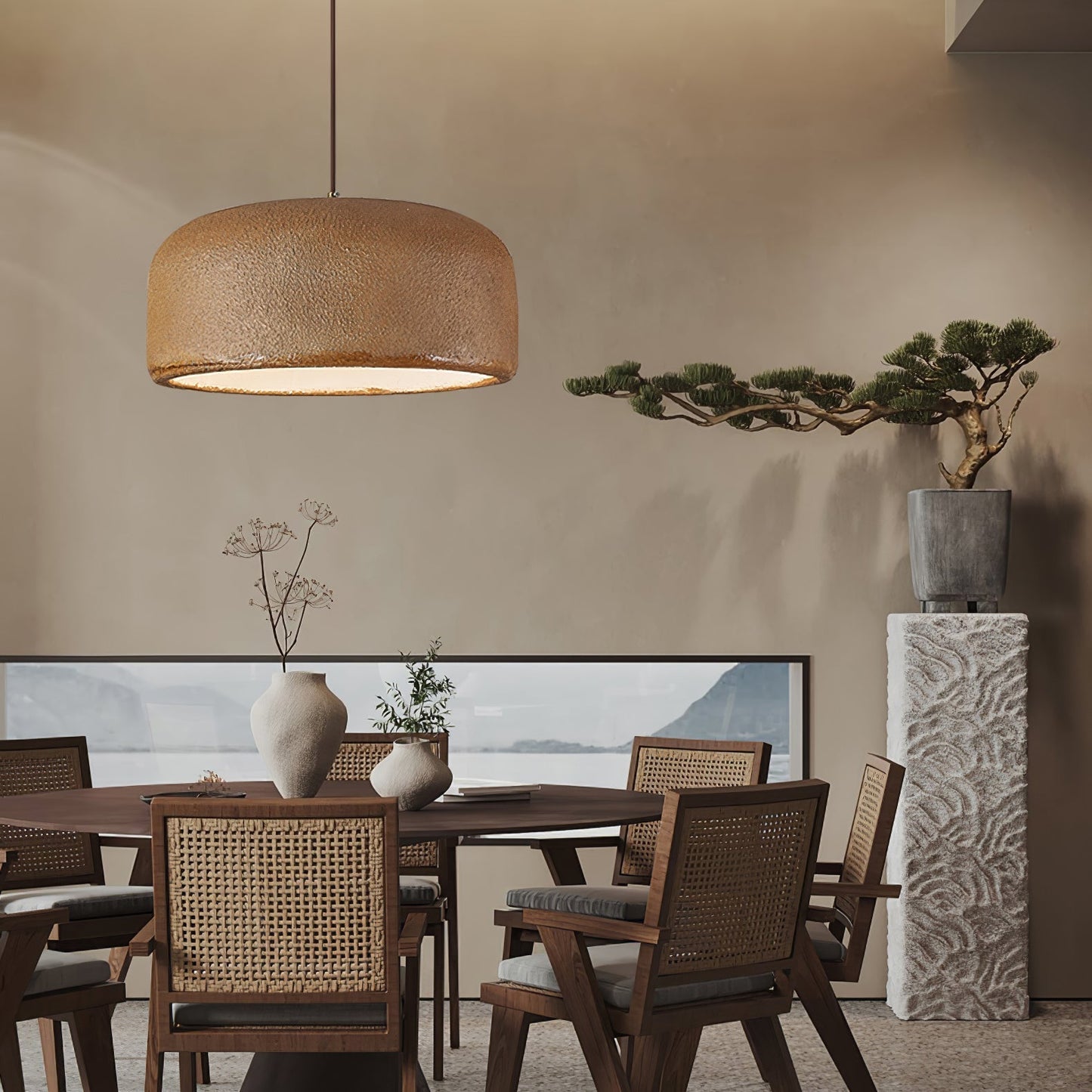 Khmara Resin Dome Pendant Lamp Pendant light