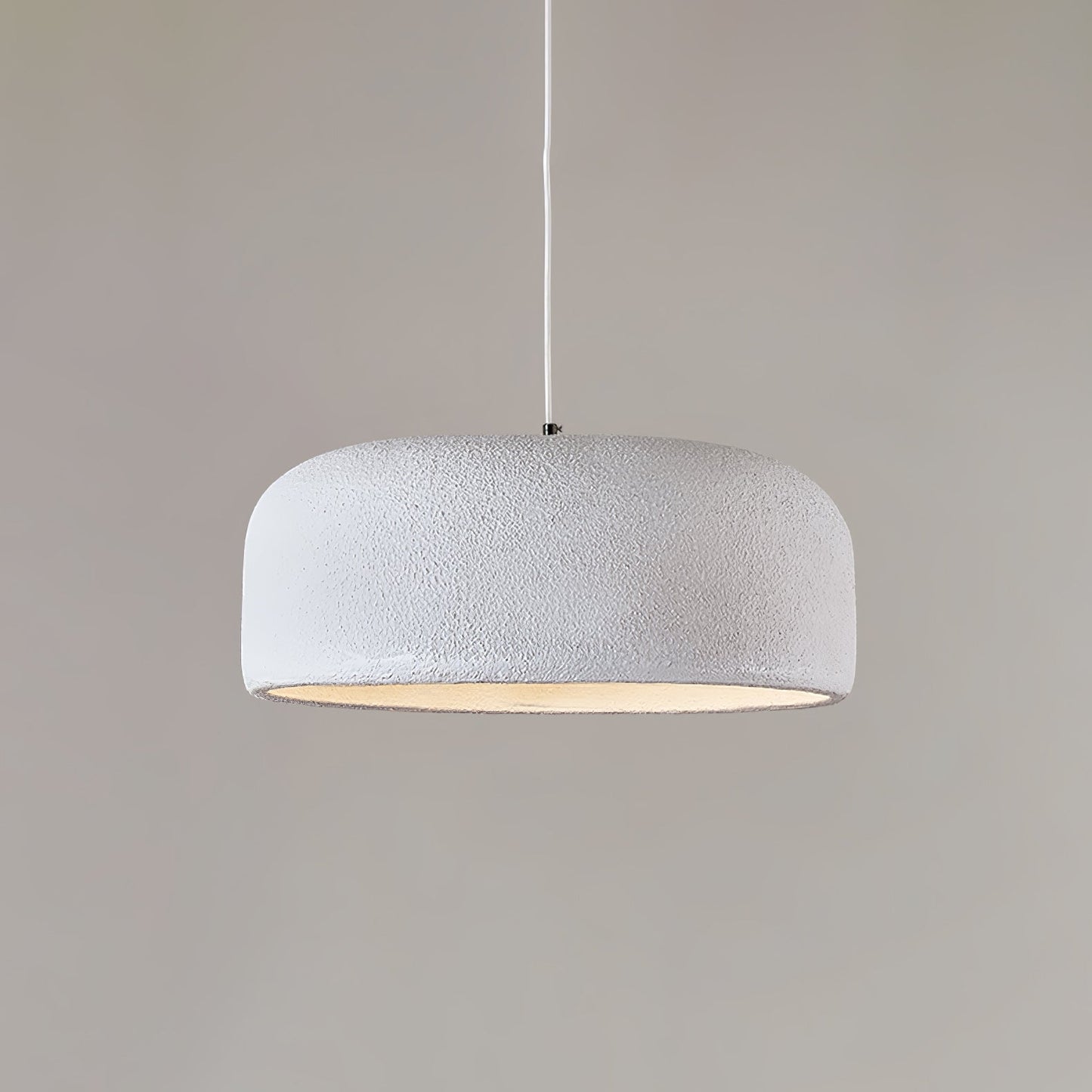Khmara Resin Dome Pendant Lamp Dia 19.7″ x H 8.7″ / Dia 50cm x H 22cm / White Pendant light