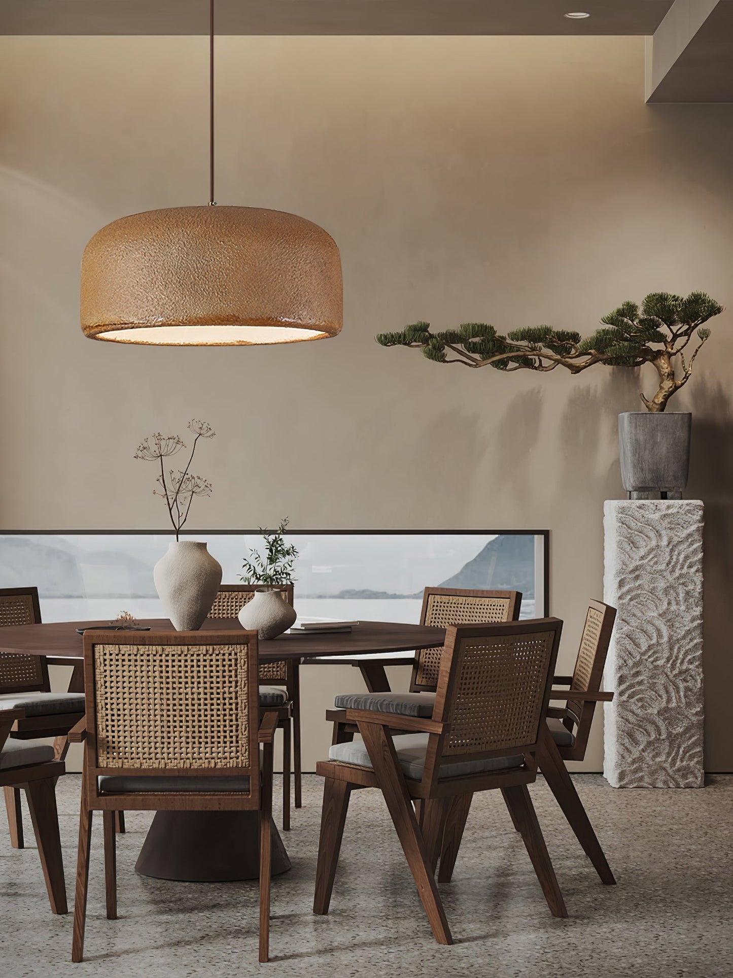 Khmara Resin Dome Pendant Lamp Pendant light