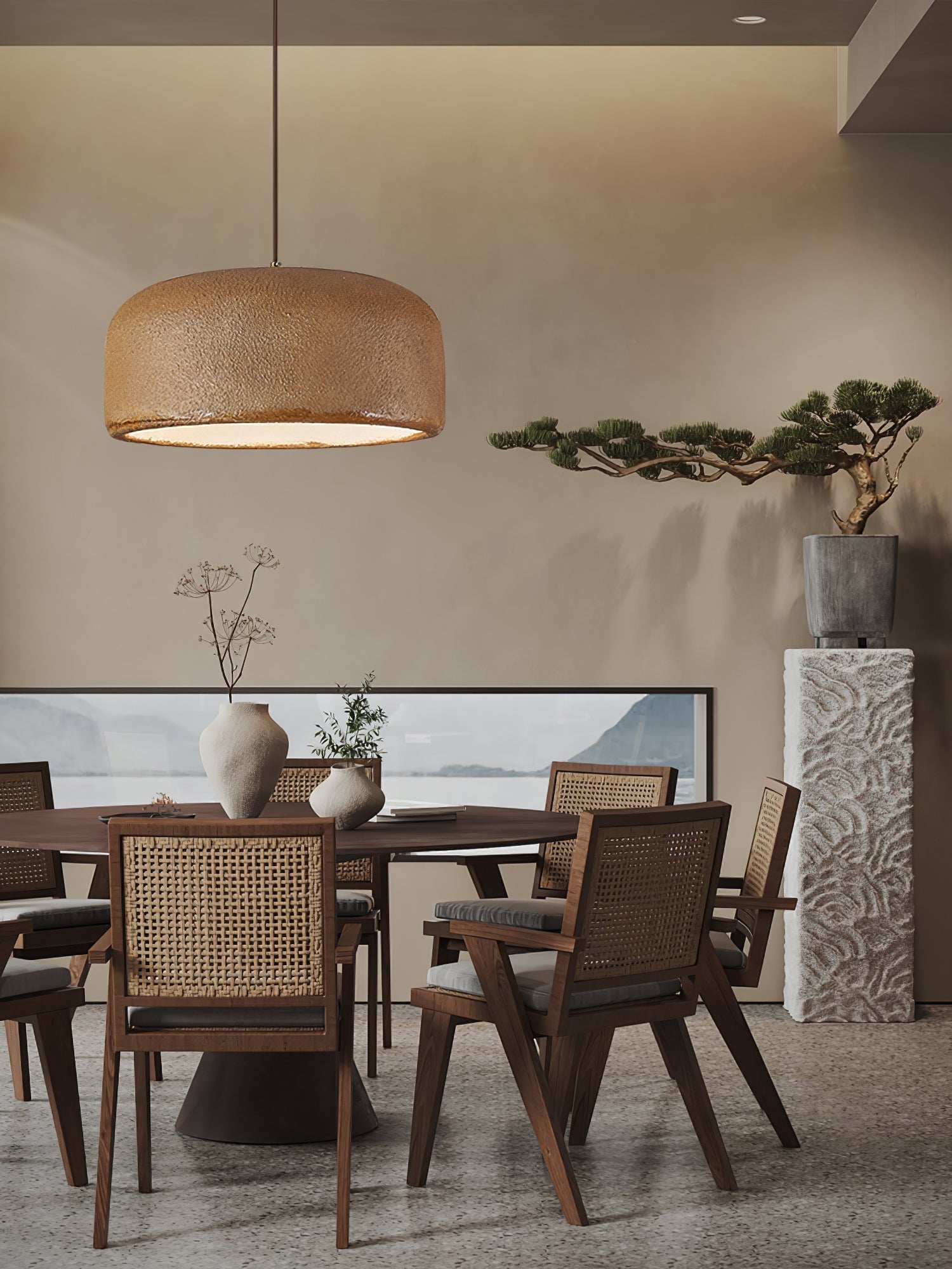 Khmara Resin Dome Pendant Lamp Pendant light