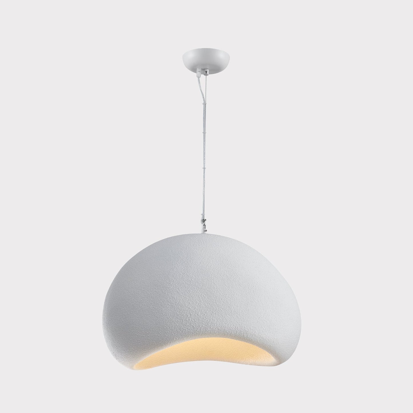 Khmara Resin Pendant Light L 18.9″ x W 15″ x H 15.7″ / L 48cm x W 38cm x H 40cm / White Pendant light