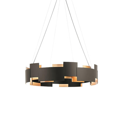 Kichler Oval Chandelier ? 31.4″ x H 29.5″ / Dia 80cm x H 75cm / Black + Gold Chandelier