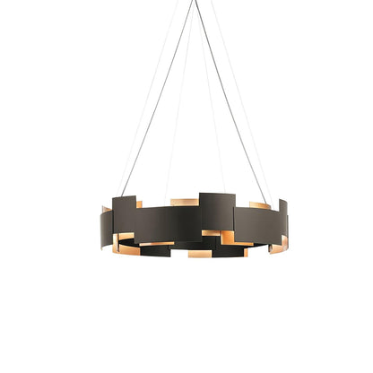Kichler Oval Chandelier ? 23.6″ x H 29.5″ / Dia 60cm x H 75cm / Black + Gold Chandelier
