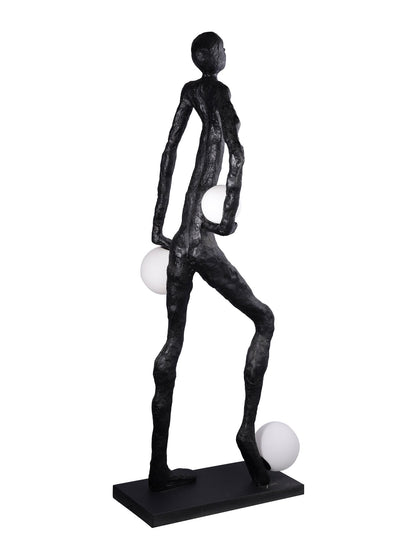 Kicking Ball Sculpture Character Floor Lamp Floor lamp