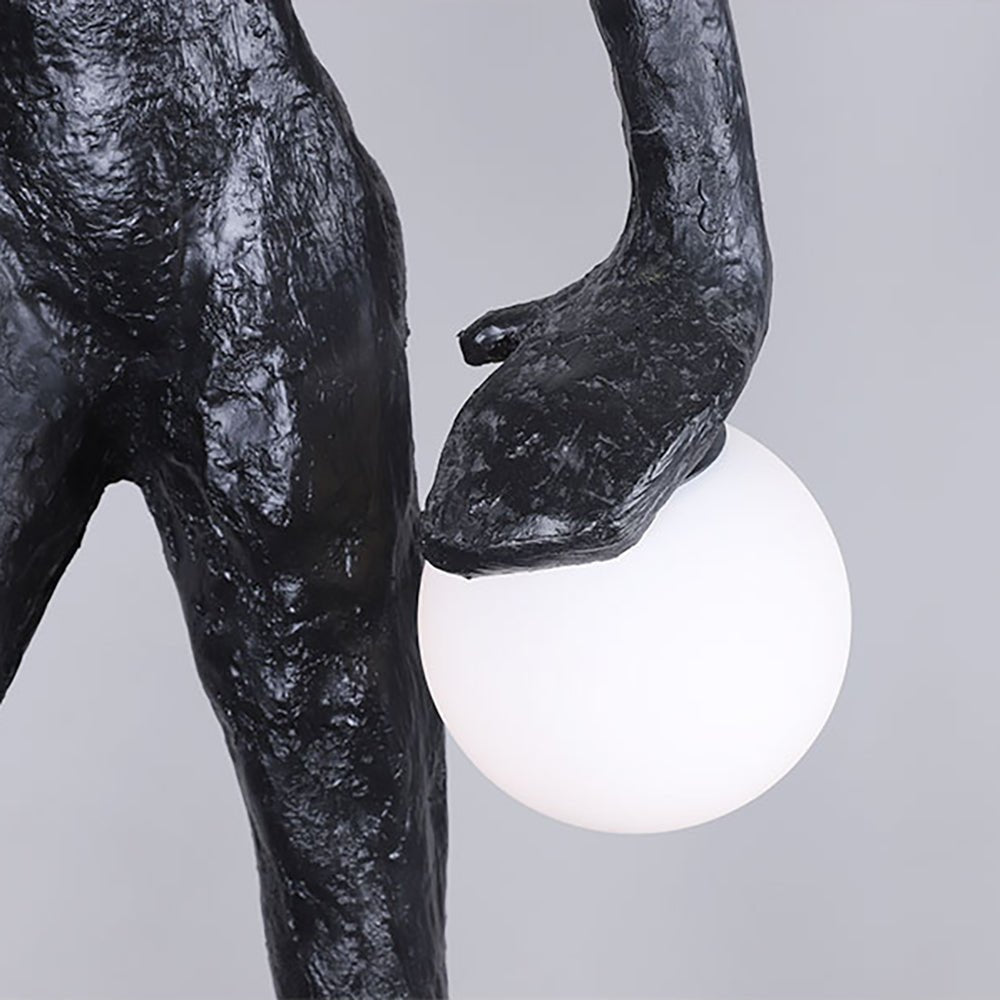 Kicking Ball Sculpture Character Floor Lamp Floor lamp