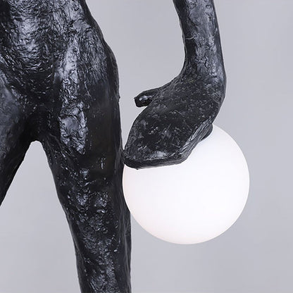 Kicking Ball Sculpture Character Floor Lamp Floor lamp