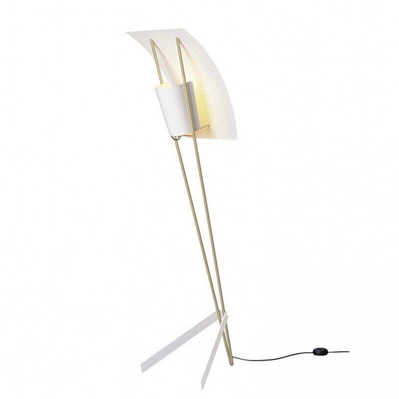 Kite Floor Lamp W 19.7″ x H 65″ / W 58cm x H 165cm / White & Gold / US Plug Floor lamp