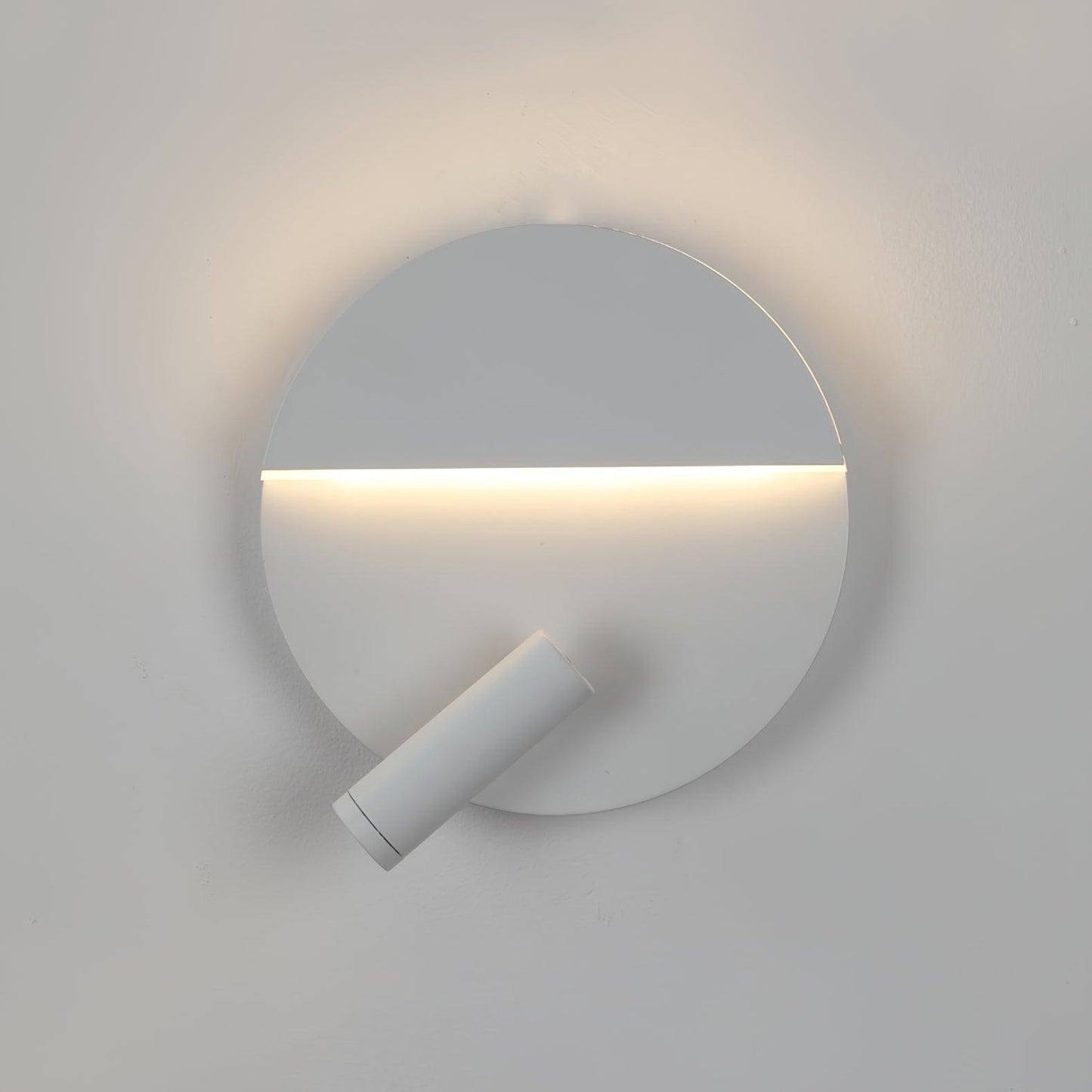 Kneeland Rotatable Wall Lamp Dia 7.9″ x H 7.9″ / Dia 20cm x H 20cm / White / Warm Light Wall lamp