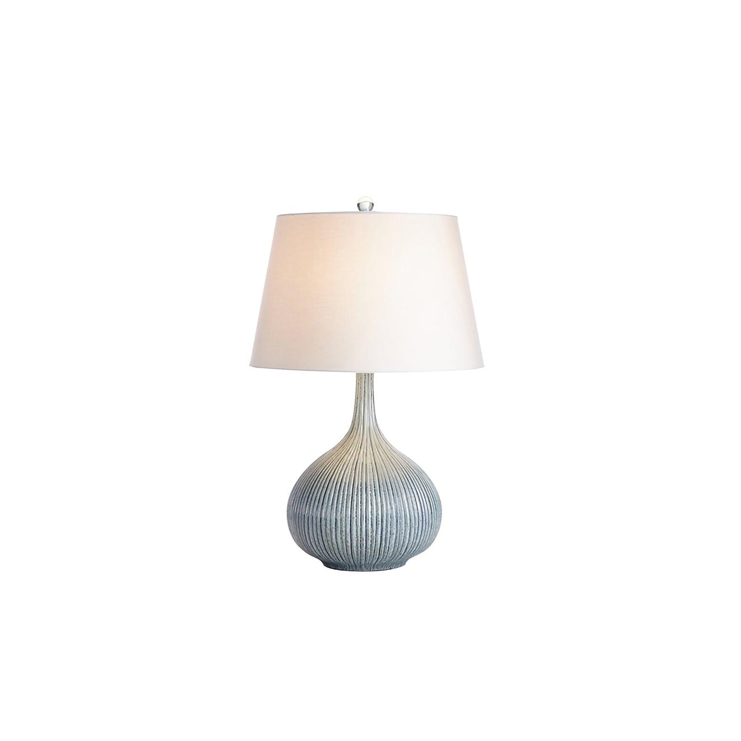 Kole Ceramic Table Lamp Dia 16.9″ x H 27.9″ / Dia 43cm x H 71cm / Blue / US plug Table lamp