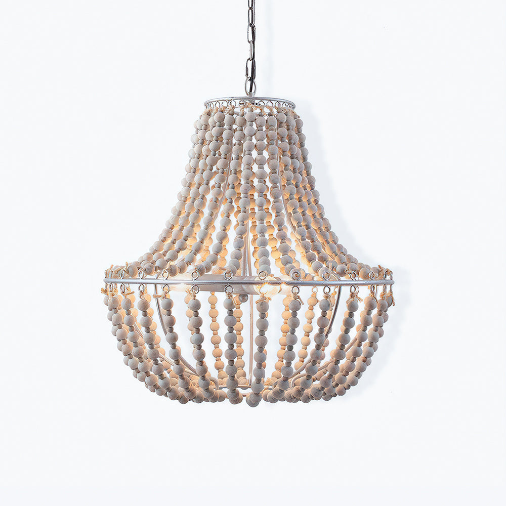 Koralky Chandelier Φ 19.7″ x H 20.3″ / Dia 50cm x H 51.5cm / Old White Chandelier