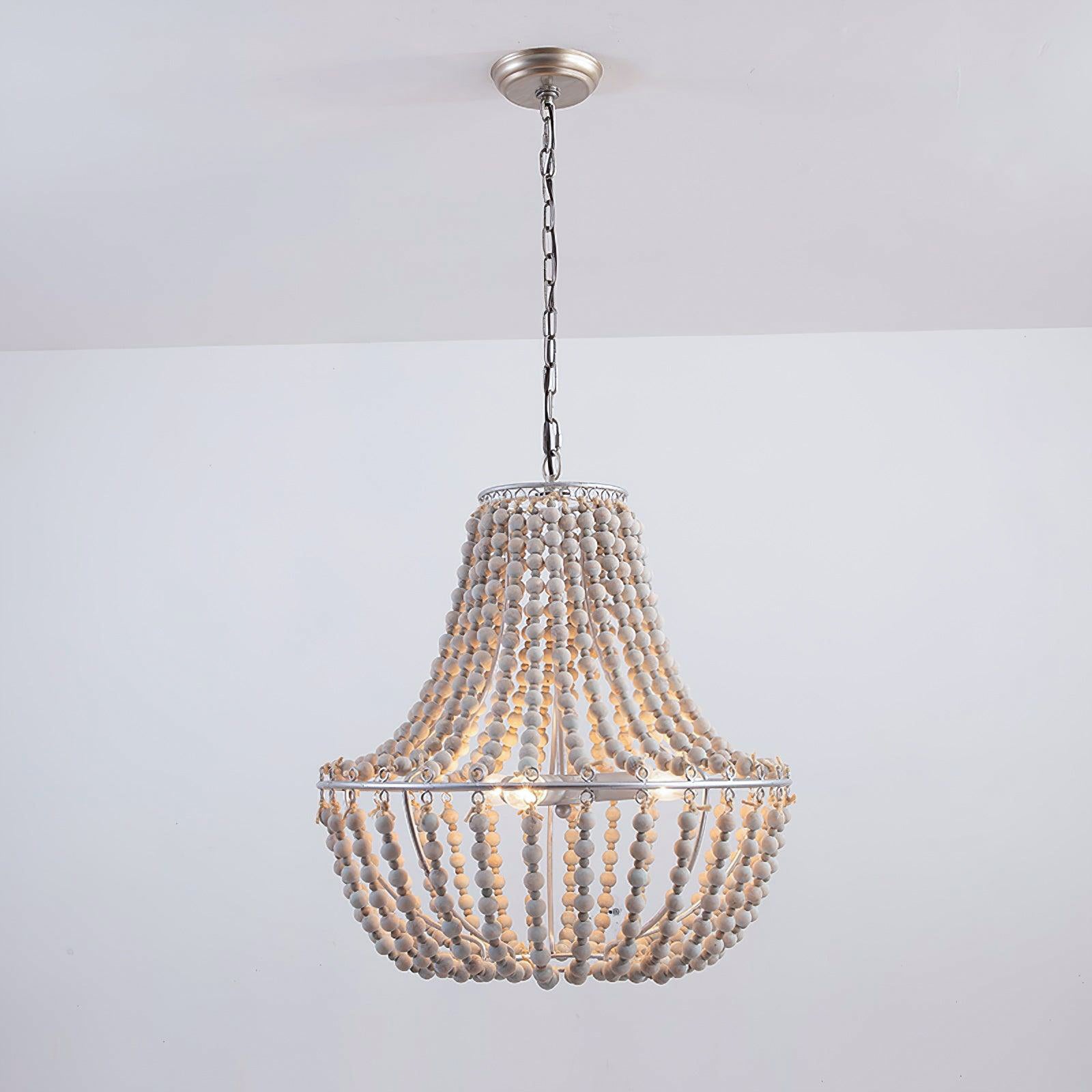 Koralky Chandelier Φ 19.7″ x H 20.3″ / Dia 50cm x H 51.5cm / Old White Chandelier