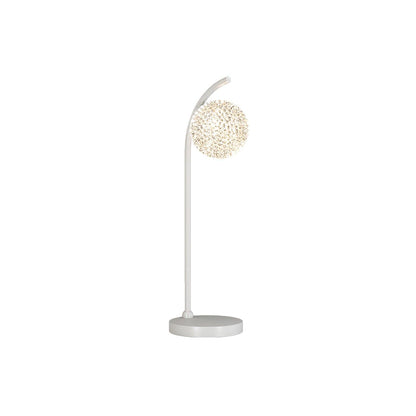 Ksovv Crystal Table Lamp Dia 5.5″ x H 18.9″ / Dia 14cm x H 48cm / White & Clear / US Plug Table lamp