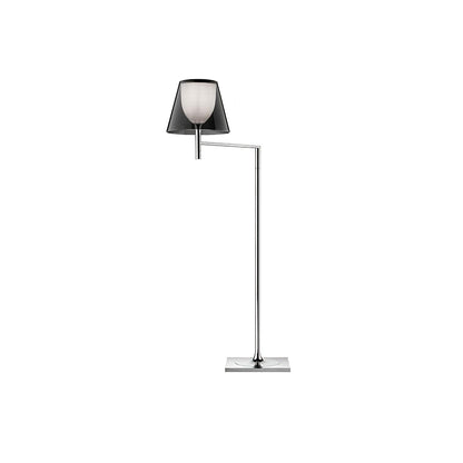 Chrome Prism Bending Floor Light Dia 9.8″ x H 44.1″ / Dia 25cm x H 112cm / Chrome & Smoke gray / US Plug Floor lamp