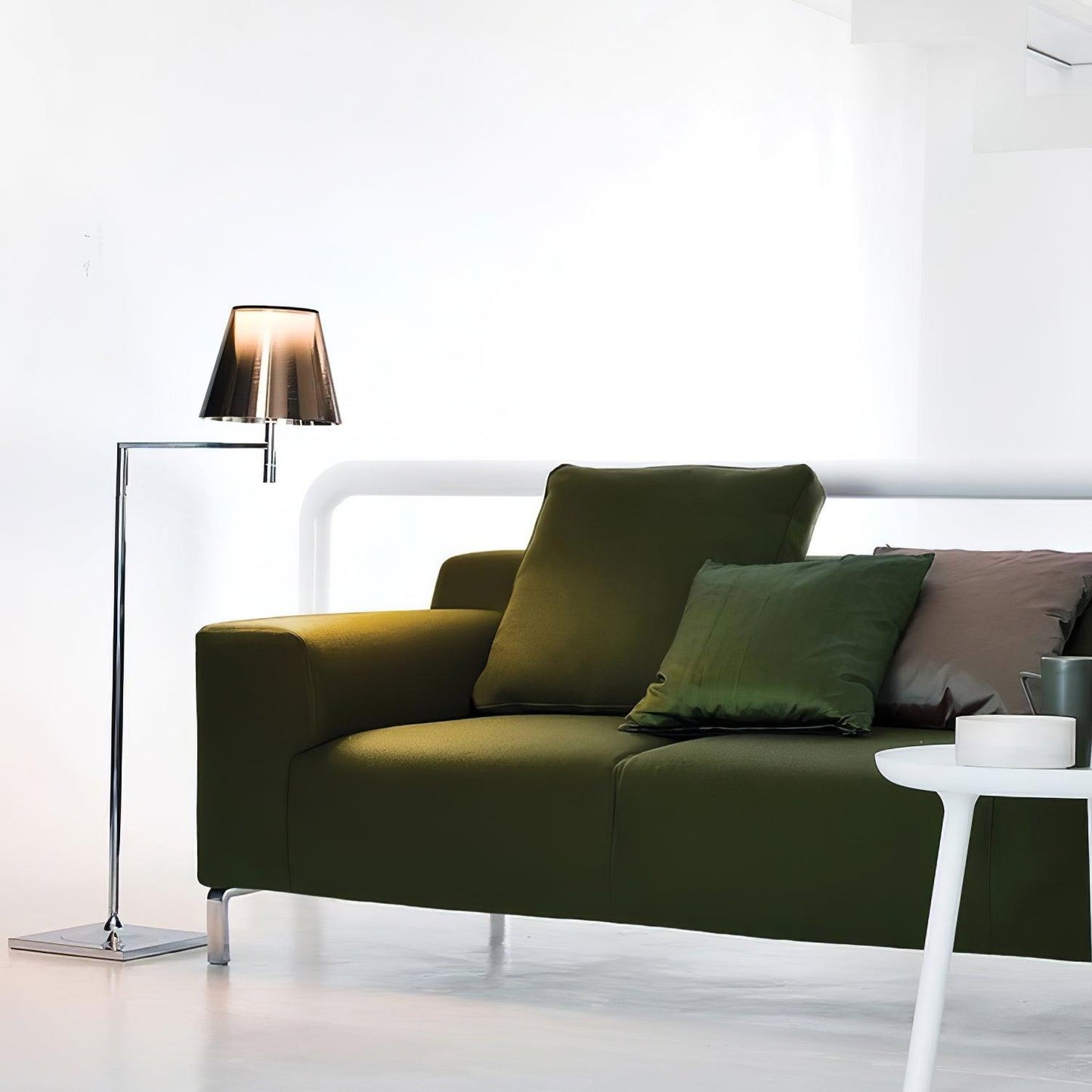 Chrome Prism Bending Floor Light Floor lamp