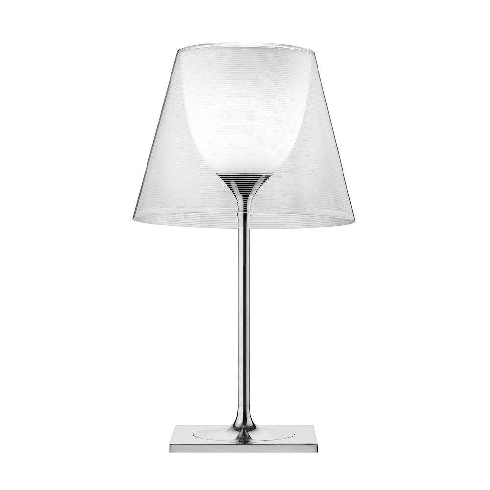 Chrome Prism Table Lamp ? 9.4″ x H 18.3″ / Dia 24cm x H 46.5cm / Clear / US Plug Table lamp