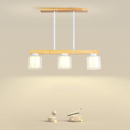 Kubus Pendant Lamp 3 heads ? 36.2″ x H 27.1″ / Dia 83cm x H 69cm / White Pendant light