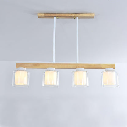 Kubus Pendant Lamp 4 heads ? 37″ x H 27.1″ / Dia 94cm x H 69cm / White Pendant light
