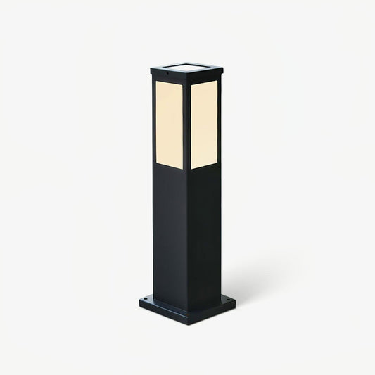Kuzco Bollard Garden Light Dia 5.5″ x H 23.6″ / Dia 14cm x H 60cm / Black / Solar-Powered Version Outdoor Lighting