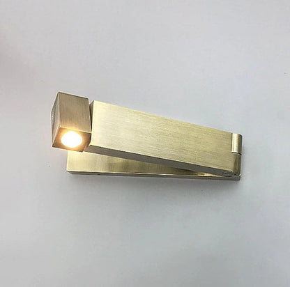 LED Bedside Bedroom Wall Light ? 7.87″ x H 1.77″ / Dia 20cm x H 4.5cm / Gold / Warm Light Wall lamp
