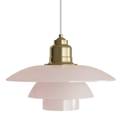 PH 3 1/2 - 3 Pale Rose Brass Pendant