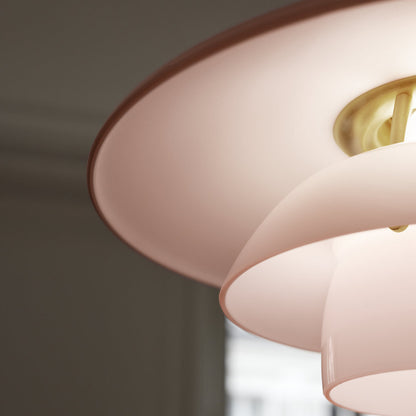 PH 3 1/2 - 3 Pale Rose Brass Pendant