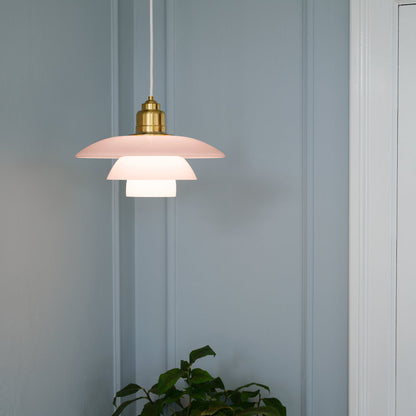 PH 3 1/2 - 3 Pale Rose Brass Pendant