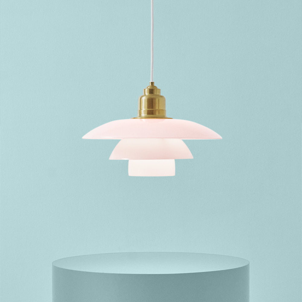 PH 3 1/2 - 3 Pale Rose Brass Pendant