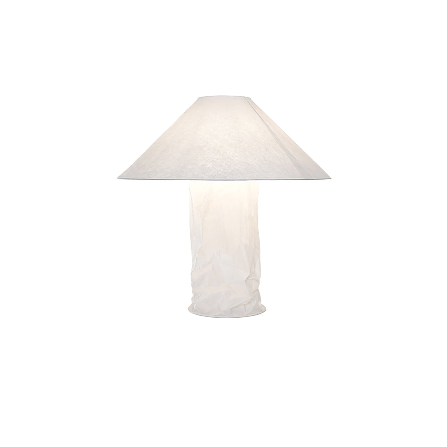 Crinkle Paper Table Lamp ? 19.7″ x H 19.7″ / Dia 50cm x H 50cm / White / US Plug 1001 Table lamp