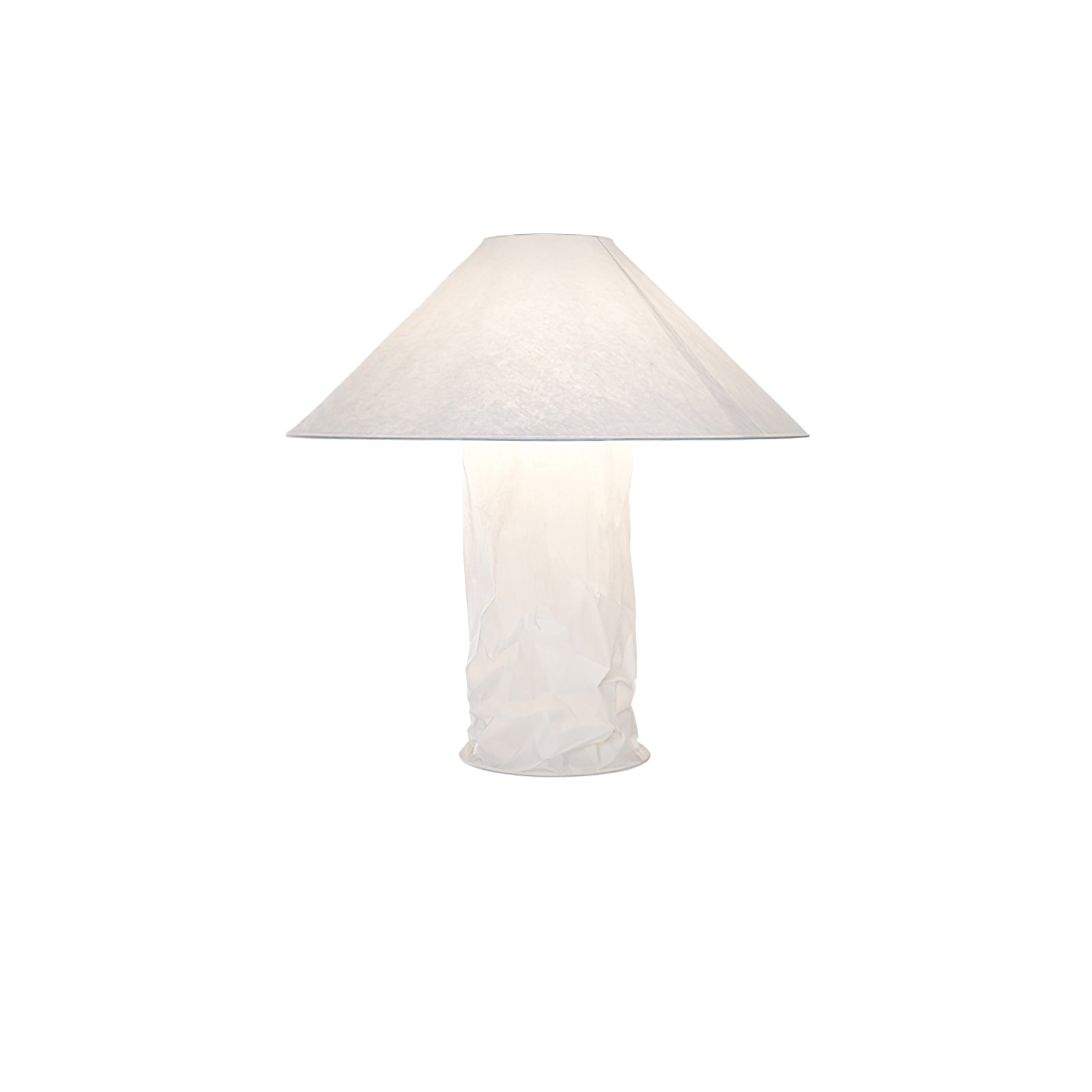 Crinkle Paper Table Lamp ? 19.7″ x H 19.7″ / Dia 50cm x H 50cm / White / US Plug 1001 Table lamp