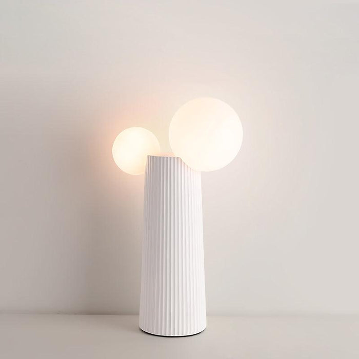 Land Table Lamp Dia 8.2″ x H 15.7″ / White / US Plug 1001 Table lamp
