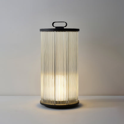 Lantern Garden Outdoor Light Dia 11.8″ x H 23.6″ / Dia 30cm x H 60cm / Black & Clear / Warm Light Floor lamp