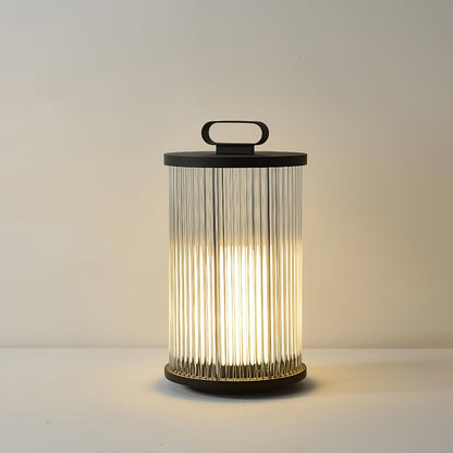 Lantern Garden Outdoor Light Dia 7.9″ x H 14.2″ / Dia 20cm x H 36cm / Black & Clear / Warm Light Floor lamp