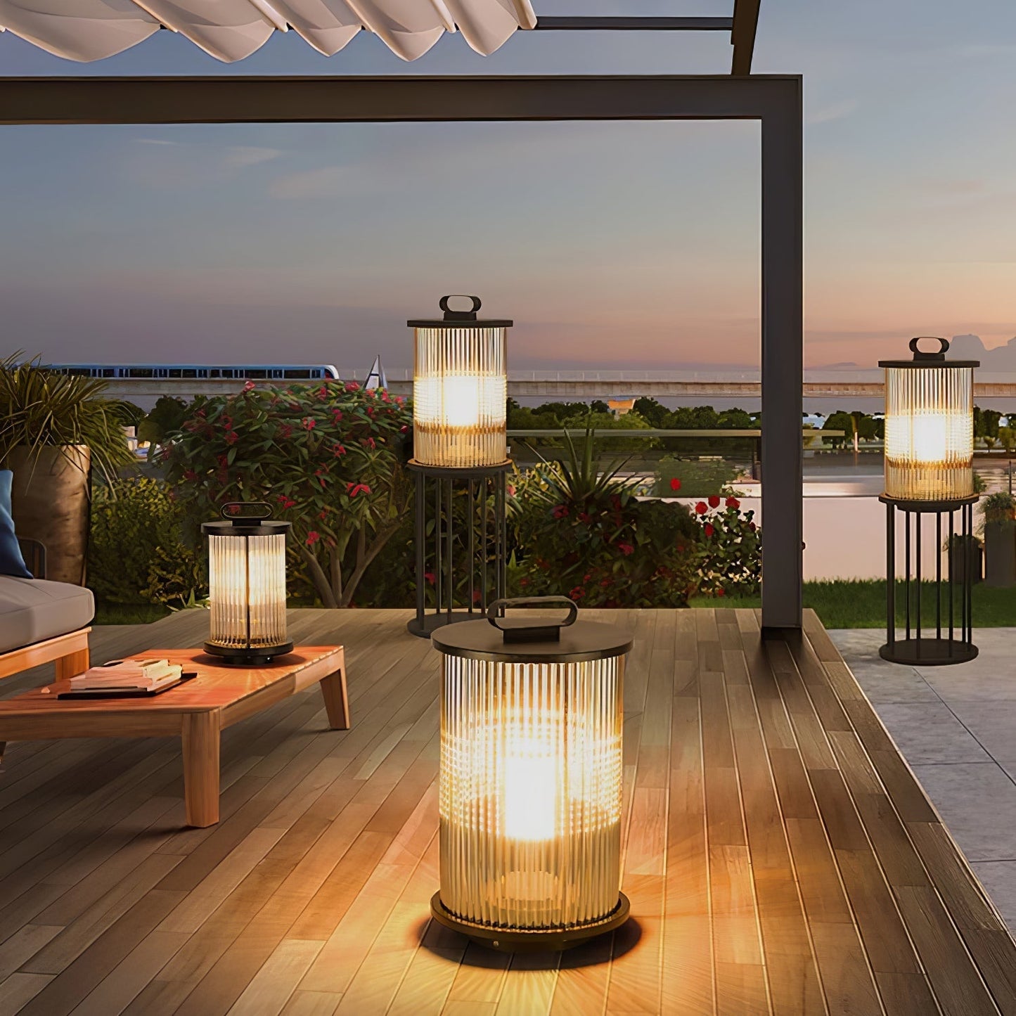 Lantern Garden Solar Outdoor Light Floor lamp