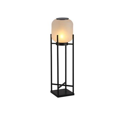 Lantern Outdoor Floor Lamp ? 13.4″ x W 13.4″ x H 39.4″ / Dia 34cm x W 34cm x H 100cm / Model B: Solar-Powered Version