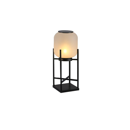 Lantern Outdoor Floor Lamp ? 11.8″ x W 11.8″ x H 18.9″ / Dia 30cm x W 30cm x H 48cm / Model B: Solar-Powered Version