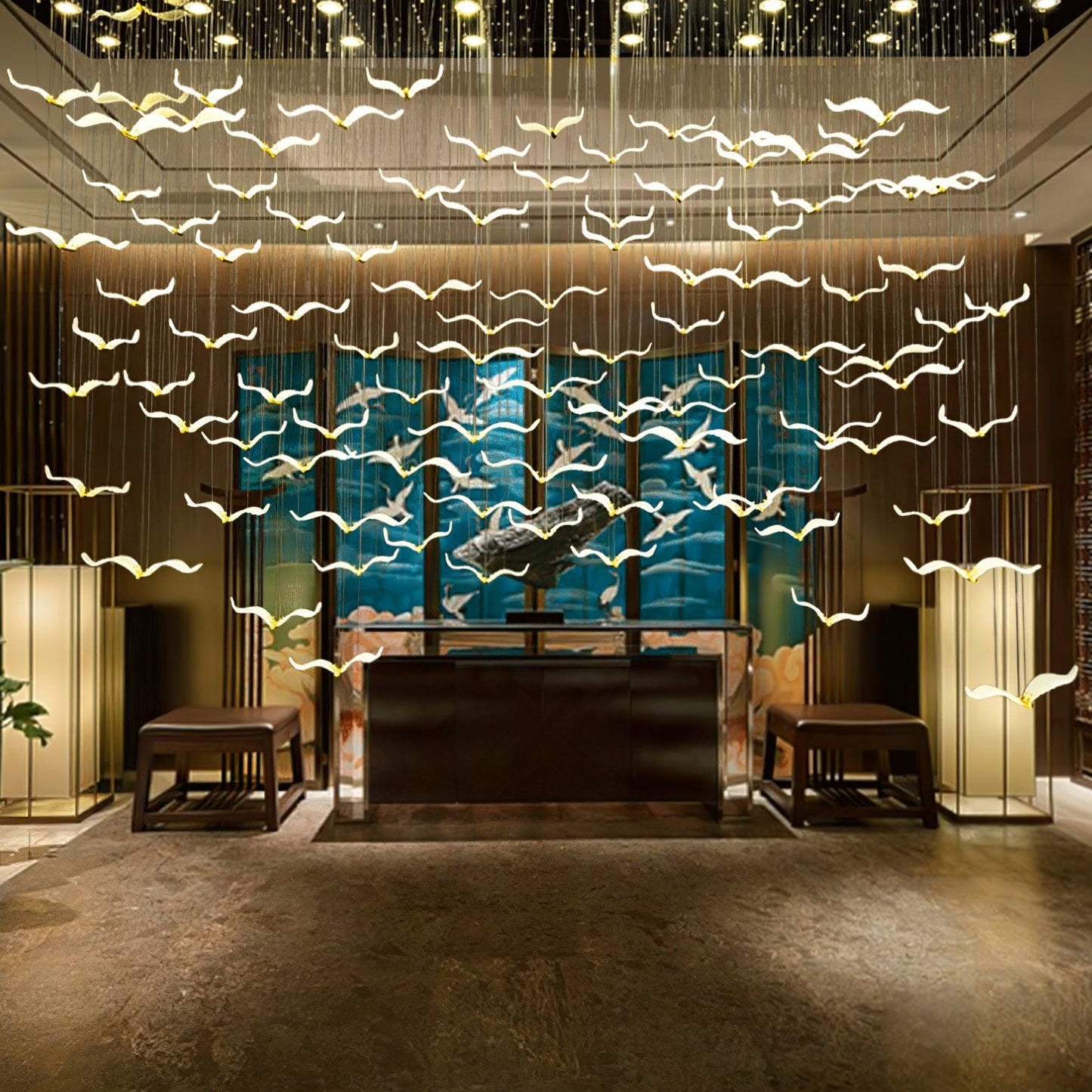 Large Seagull Chandelier Chandelier