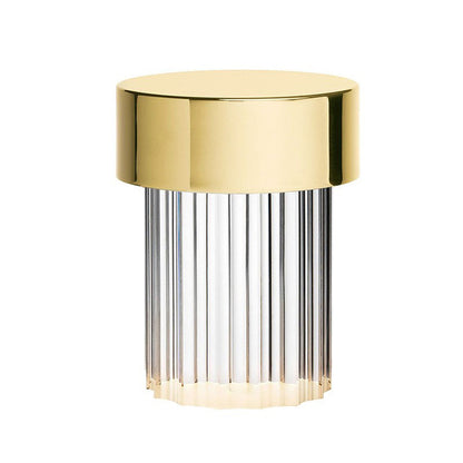 Last Order Portable Table Lamp Model B Dia 3.9″ x H 5.5″ / Dia 10cm x H 14cm / Gold & Clear / Touch Infinite Dimming