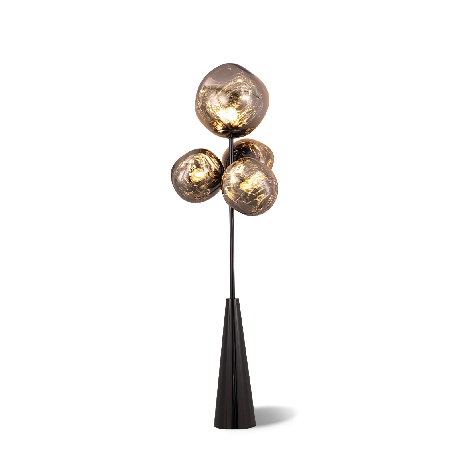 Lava Column Floor Lamp Dia 22.8″ x H 68.9″ / Dia 58cm x H 175cm / Smoke gray + Black / US plug Floor lamp