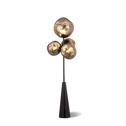 Lava Column Floor Lamp Dia 22.8″ x H 68.9″ / Dia 58cm x H 175cm / Smoke gray + Black / US plug Floor lamp
