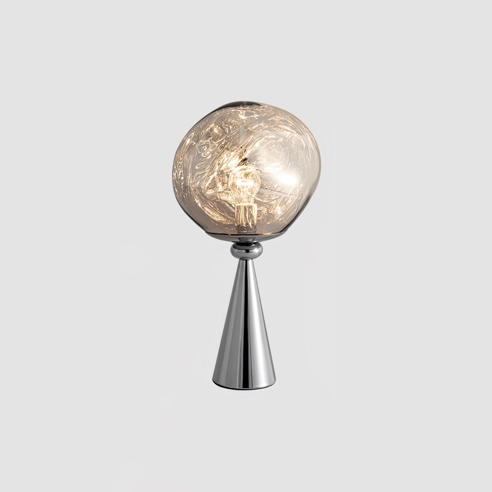 Lava Cone Table Lamp Dia 11″ X H 17.7″ / Dia 28cm X H 45cm / Chrome & Silver / US Plug Table lamp