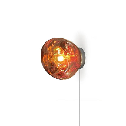 Lava Plug-in Wall Lamp Dia 7.1″ x H 7.5″ / Dia 18cm x H 19cm / Rose gold / US Plug 1001 Wall lamp