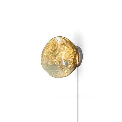 Lava Plug-in Wall Lamp Dia 7.1″ x H 7.5″ / Dia 18cm x H 19cm / Gold / US Plug 1001 Wall lamp