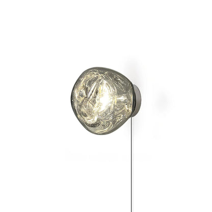 Lava Plug-in Wall Lamp Dia 7.1″ x H 7.5″ / Dia 18cm x H 19cm / Smoke grey / US Plug 1001 Wall lamp