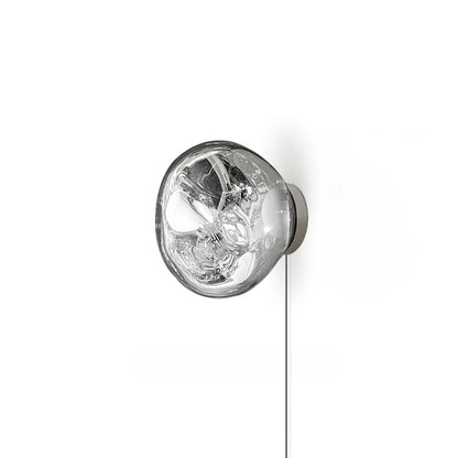 Lava Plug-in Wall Lamp Dia 7.1″ x H 7.5″ / Dia 18cm x H 19cm / Silver / US Plug 1001 Wall lamp