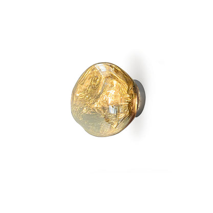 Lava Wall Lamp ? 7.1″ x H 7.5″ / Dia 18cm x H 19cm / Gold Wall lamp