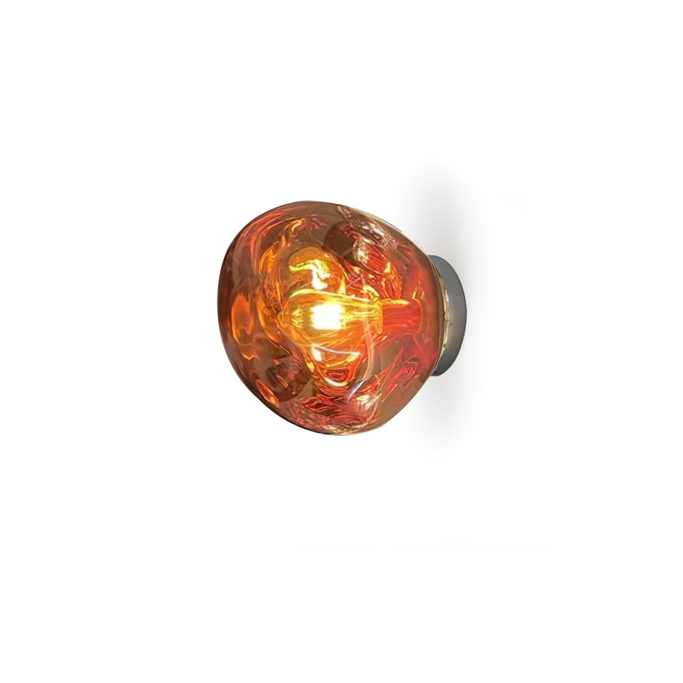 Lava Wall Lamp ? 7.1″ x H 7.5″ / Dia 18cm x H 19cm / Rose gold Wall lamp