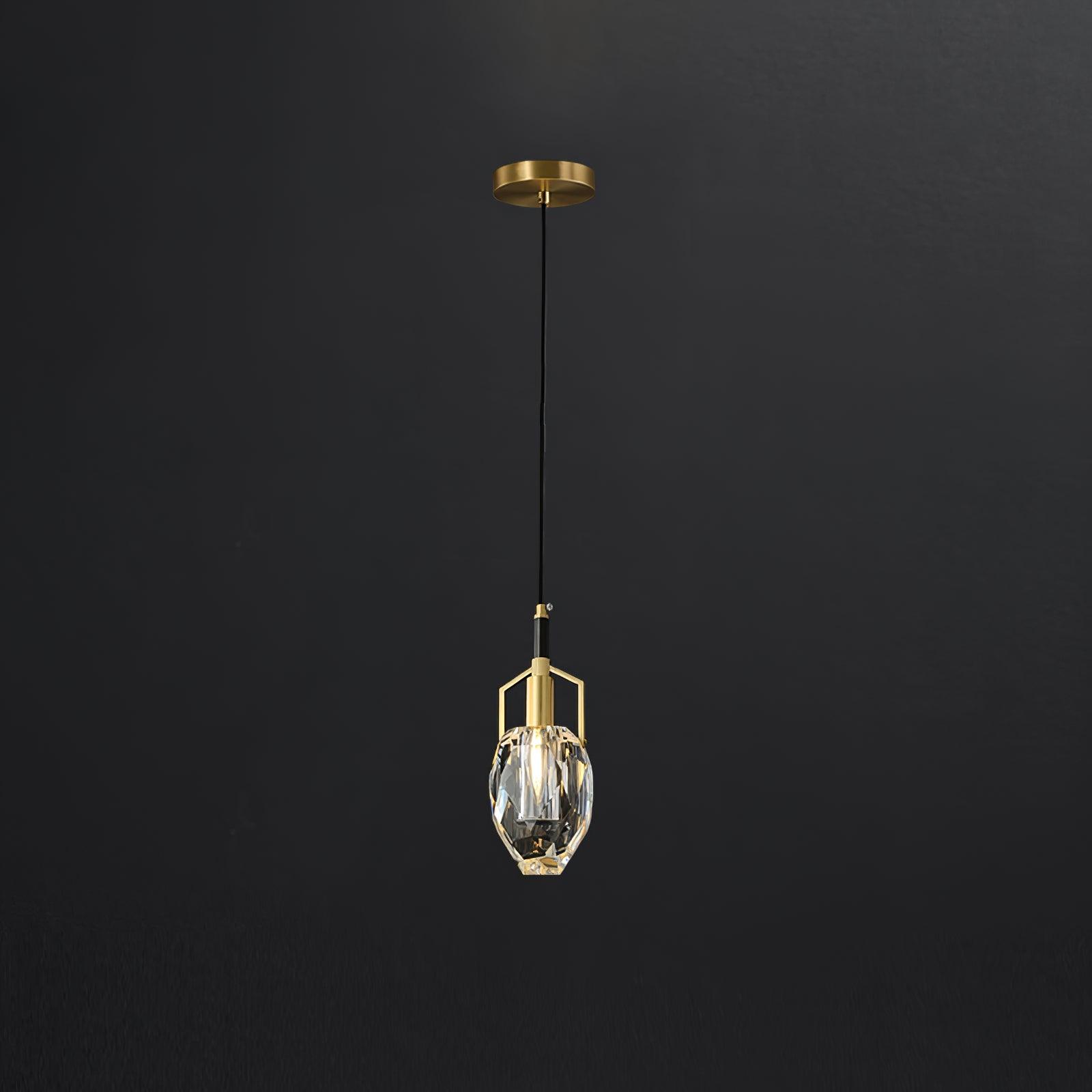 Lavilla Pendant Lamp Dia 4.7″ x H 10.6″ / Dia 12cm x H 27cm / Brass + Clear Pendant light