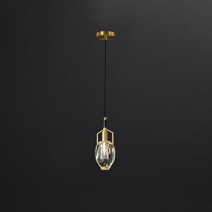 Lavilla Pendant Lamp Dia 4.7″ x H 10.6″ / Dia 12cm x H 27cm / Brass + Clear Pendant light
